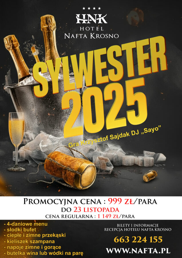 sylwester 2025 Hotel Nafta Krosno
